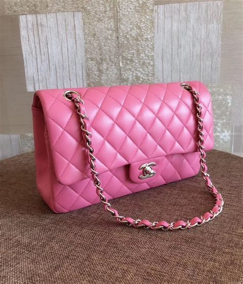 fuchsia chanel flap bag|CHANEL Lambskin Quilted Medium Double Flap Fuchsia.